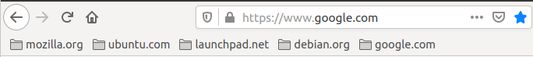 After adding Google.com as a bookmark