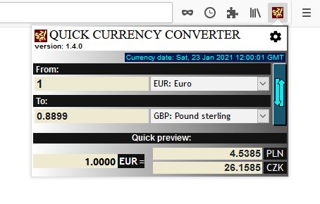 Only selected currencies visible