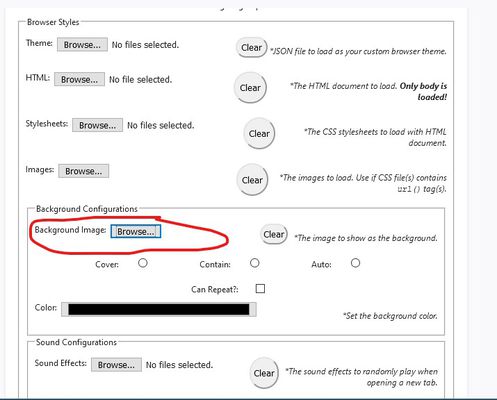 Selecting a setting to configure.