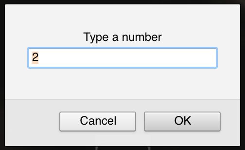 Provide number when the extension will ask for confirmation