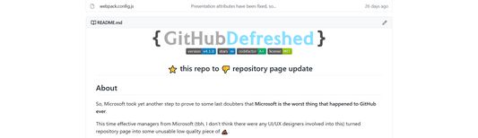 Repository page (Default light), bottom