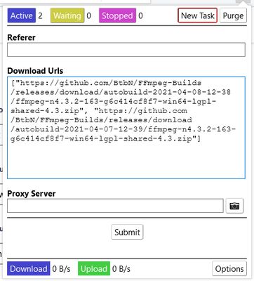 JSON Array of urls since R4700