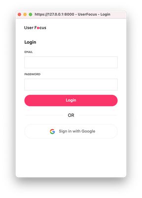 Login using your email or google authentication