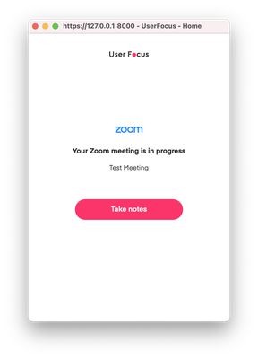 Connect your zoom and take notes while on a call