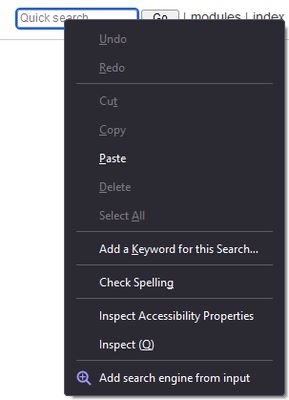 The extension as shown in a context menu