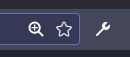 The extension in the search bar (left)