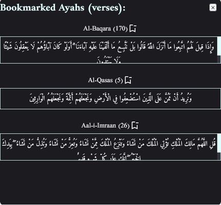 The bookmarks system
