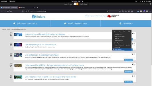 extension adds context menu entry to open extension sidebar, where all of the its function resides