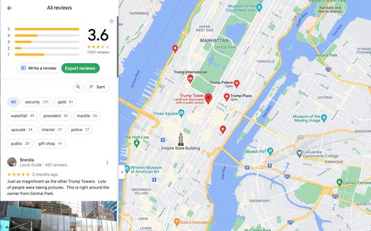 Google Maps Reviews scraper button 2
