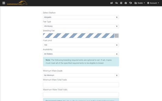 Stud Fee Calculator