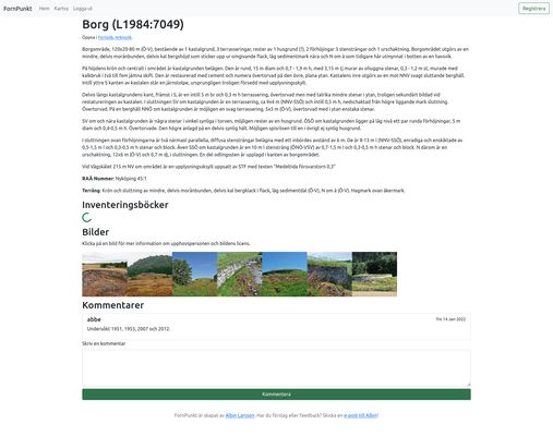 A historical site on FornPunkt.se.