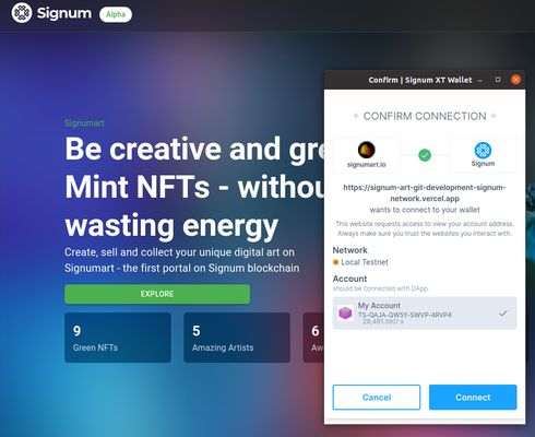 DApp Permission Request