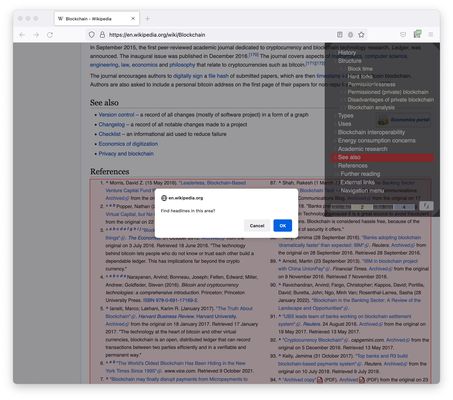 5. Re-select the area to collect headlines.
