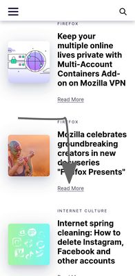 swipe from left to center and down to auto-scroll to the bottom of the page