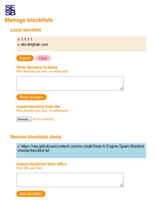 Options page (part 1)