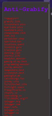 Blocked links