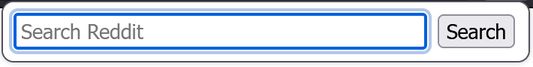 Screenshot of search text input box