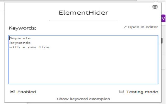 User interface