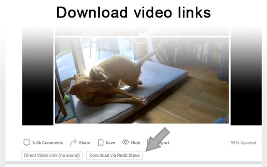 Video links are provided below the video when viewing the thread. If they do not show up, try disabling and re-enabling 