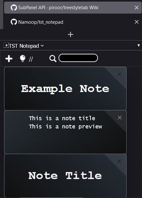 The main page, displaying several notes. When a card is hovered over, it shows a preview of the note contents