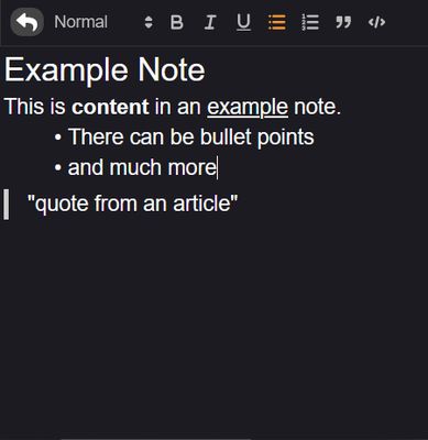 The text editor