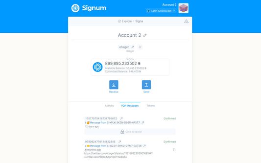 Sending plain or encrypted P2P messages