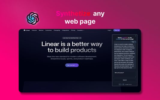 Synthetize any web page