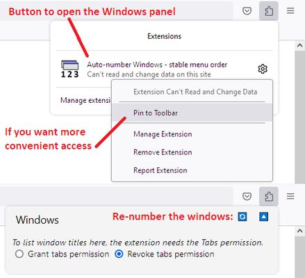 Look for a new toolbar button on the Extensions menu in Firefox 109+. You can optionally pin the button to the toolbar if you wish to use it often.