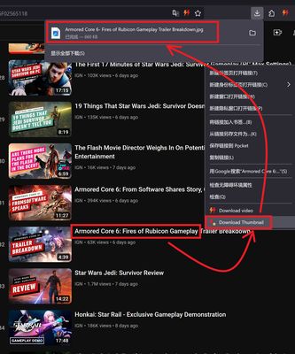 use video title to download thumbnail