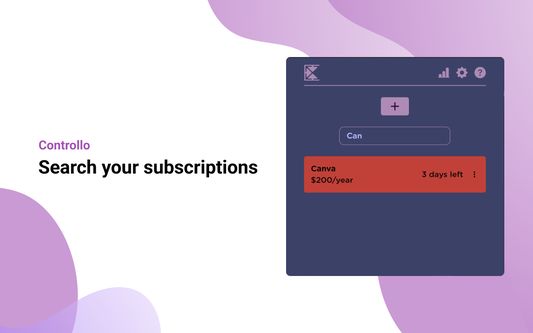 Search your subscriptions