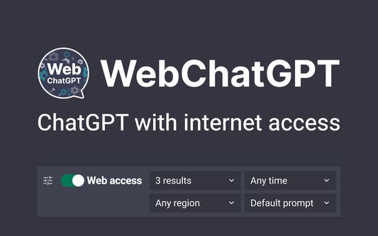 WebChatGPT - ChatGPT with internet access