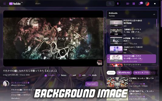 You can change background of youtube page to any picture or gif :D