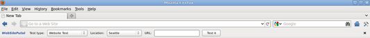 The toolbar of WebSitePulse Test Tools