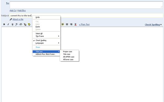 Convert text to Proper Case, Title Case, Upper Case, and Lower Case.