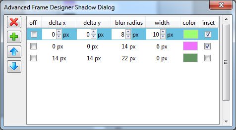 Dialog for 'box-shadow'