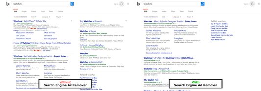Bing ads removed