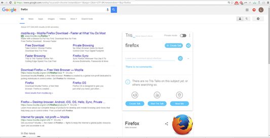 Connect while searching