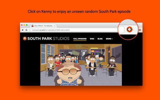 Click on Kenny to enjoy an unseen random South Park episode