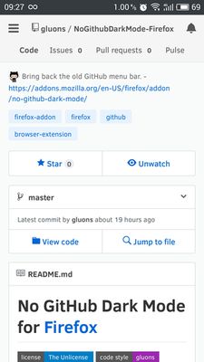 With No GitHub Dark Mode on Mobile