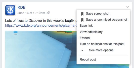 Add-on adds new options in posts' menus.