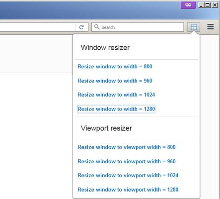 Resize window or viewport