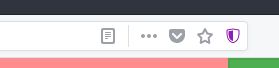 Address bar icon with tracking protection enabled