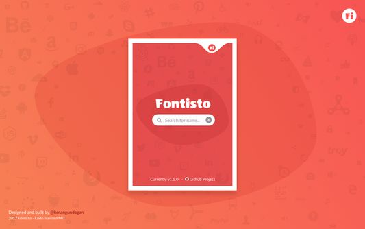 Fontisto Landing Page