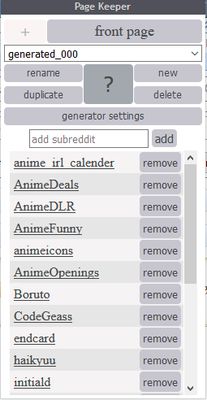 The generator will collect a a random list of subreddits based on your settings, which you can then treat like other custom front pages.