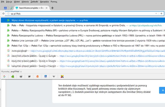 Similar search in Polish Wikipedia.
