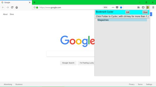 Click folder(s) to cycle with new Tab(s)