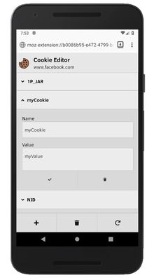 Edit your cookies on your Android mobile phone
