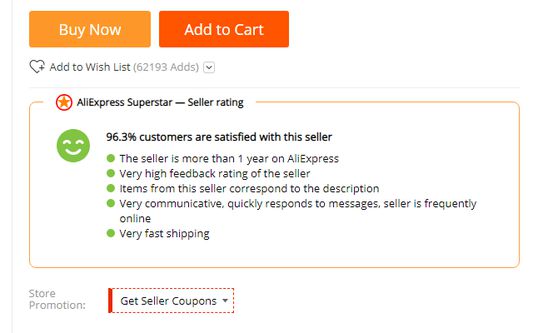 Seller rating analysis will tell you, if it is safe to buy the product.