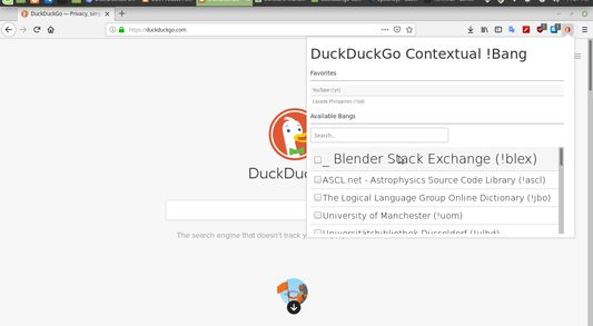 Contextual Bang from the toolbar.