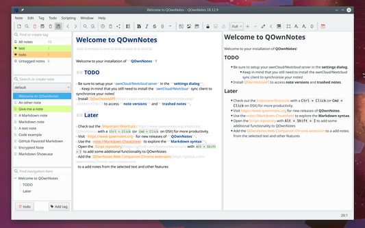 QOwnNotes screenshot